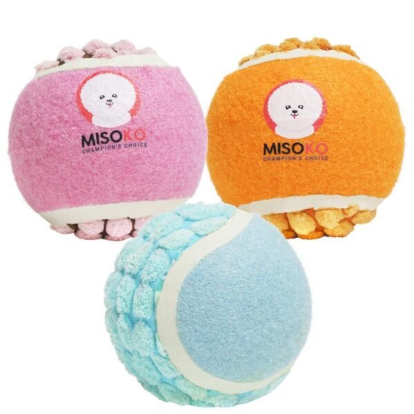 Pelotas de tenis Multicolor. Set de 3 uds de 7,5cm. Misoko