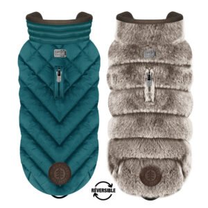 Abrigo Reversible Orson Milk and Pepper