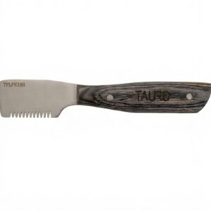 Cuchilla Stripping Dientes Gruesos Mango Madera 16cm Tauro Pro Line