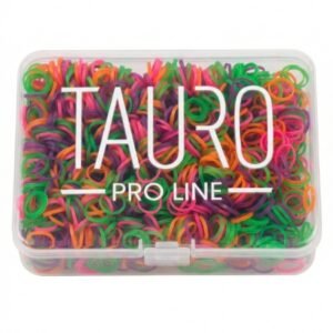 Caja Gomillas Elásticas 0.85cm diámetro. Colores Varios 1200 uds. Tauro Pro Line