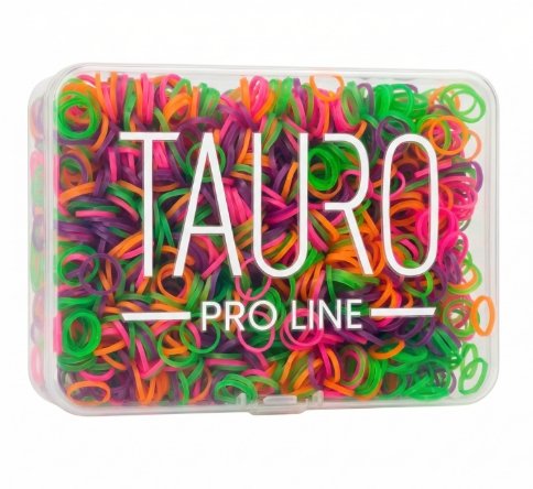 Caja Gomillas Elásticas 0.85cm diámetro. Colores Varios 1200 uds. Tauro Pro Line - Imagen 2
