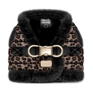 Arnés Asha Leopardo Milk and Pepper